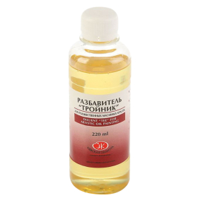 Разбавитель для масляных красок "Тройник", баночка 220 мл, Невская Палитра, 2432918