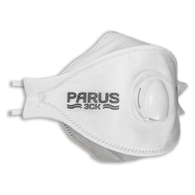 Респиратор противоаэрозольный, высокий класс защиты FFP3, с клапаном, PARUS 3СК, 1217054