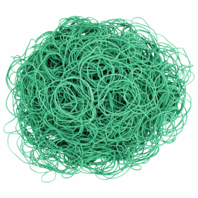 Резинки банковские универсальные диаметром 60 мм, BRAUBERG 1000 г, зеленые, натуральный каучук, 440103