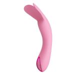 Розовый мини-вибратор DJ Cock - 13,9 см.