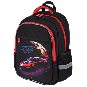 Рюкзак BRAUBERG FAVOUR, 2 отделения, 3 кармана, "Moon car", 40х29х15 см, 273123