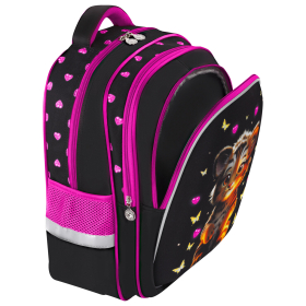 Рюкзак BRAUBERG KIDS MIND с пеналом в комплекте, 2 отделения, "Tiger Cub", 40х28х18 см, 273175