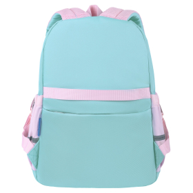 Рюкзак BRAUBERG PASTEL с термонашивками в комплекте, "Funny clouds", мятный, 40х29х14 см, 271421