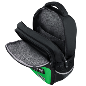 Рюкзак BRAUBERG STAR, 1 отделение, 5 карманов, "Digital tools", черный, 40x29x13 см, 273133