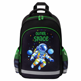 Рюкзак ПИФАГОР SCHOOL, 1 отделение, 3 кармана, "Outer space", 38x28х14 см, 273173