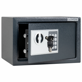 Сейф мебельный DASWERK SC-200EL (200х310х200 мм), электронный замок, графит, 291341
