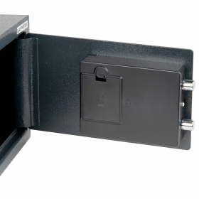 Сейф мебельный DASWERK SC-200EL (200х310х200 мм), электронный замок, графит, 291341