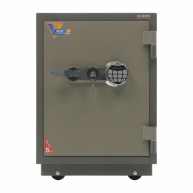 Сейф огнестойкий VALBERG "FRS-66T EL", 672х485х430 мм, 79 кг, электроный замок + ключ, трейзер, крепление к полу