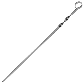 Шампур плоский, размер 550х10х1,5 мм, нержавеющая сталь, 701736