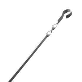 Шампур плоский, размер 550х10х1,5 мм, нержавеющая сталь, 701736