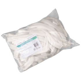 Шапочка "Шарлотта" белая КОМПЛЕКТ 50 шт. спанбонд 15 г/м2, ЧИСТОВЬЕ, 603-202