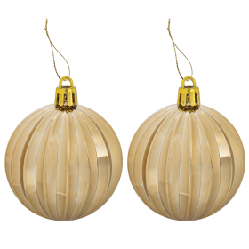 Шары новогодние ёлочные "Gold Rush" НАБОР 39 предметов, пластик, золотистый, ЗОЛОТАЯ СКАЗКА, 591128