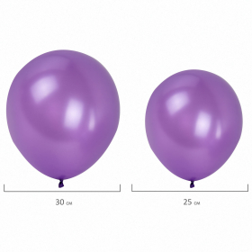 Шары воздушные НАБОР ДЛЯ ДЕКОРА "Мечта", 100 шаров, сиреневый/белый/золото, BRAUBERG KIDS, 591897