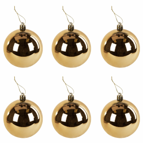 Шары ёлочные 24 шт., 5 см, "Eden Colors", пластик, цвет: золотистый/жемчужный, ЗОЛОТАЯ СКАЗКА, 591976