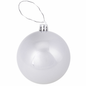 Шары ёлочные 8 шт., 8 см, "Eden Colors", пластик, цвет: серебристый/жемчужный, ЗОЛОТАЯ СКАЗКА, 591981