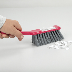 Щетка-сметка для уборки, ручка 16 см, длина щетины 5 см, ширина 4 см, пластик, цвет ассорти, YORK, 60010
