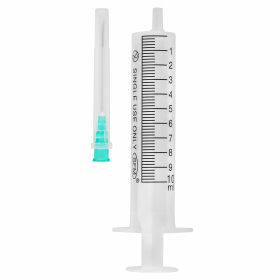 Шприц 2-х компонентный SFM, 10 мл, КОМПЛЕКТ 100 шт, в коробке, игла 0,8х40 - 21G, 534272