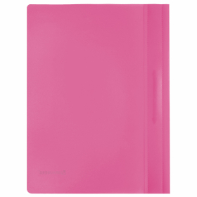 Скоросшиватель пластиковый BRAUBERG, А4, 130/180 мкм, розовый, 228672