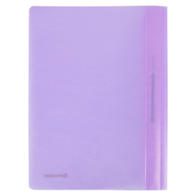 Скоросшиватель пластиковый BRAUBERG "Pastel" А4, 130/180 мкм, лиловый, 270456
