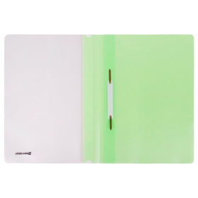 Скоросшиватель пластиковый BRAUBERG "Pastel" А4, 130/180 мкм, мятный, 270458