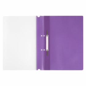 Скоросшиватель пластиковый с перфорацией STAFF, А4, 100/120 мкм, фиолетовый, 271720