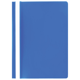 Скоросшиватель пластиковый STAFF, А4, 100/120 мкм, голубой, 229236