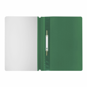 Скоросшиватель пластиковый STAFF, А4, 100/120 мкм, зеленый, 225728