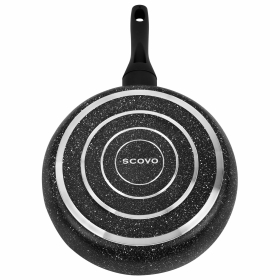 Сковорода 26 см, антипригарное покрытие, soft-touch ручка, SCOVO "Hi-Black", HB-004