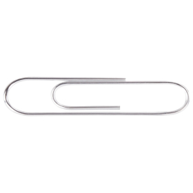 Скрепки большие EXTRA BRAUBERG 50 мм никелированные 50 штук, 271314