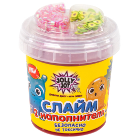 Слайм (лизун) с наполнителями МИКС, 140 г, ассорти 6 видов, JOLLY JOT (ДЖОЛИ ДЖОТ), 665950