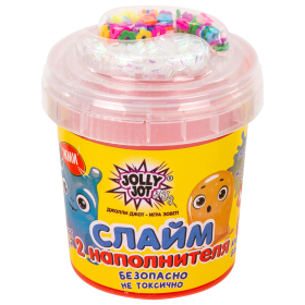 Слайм (лизун) с наполнителями МИКС, 140 г, ассорти 6 видов, JOLLY JOT (ДЖОЛИ ДЖОТ), 665950