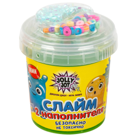 Слайм (лизун) с наполнителями МИКС, 140 г, ассорти 6 видов, JOLLY JOT (ДЖОЛИ ДЖОТ), 665950