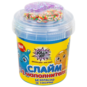 Слайм (лизун) с наполнителями МИКС, 140 г, ассорти 6 видов, JOLLY JOT (ДЖОЛИ ДЖОТ), 665950