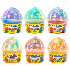 Слайм (лизун) + шариковый пластилин, 115 г, ассорти 6 видов, JOLLY JOT (ДЖОЛИ ДЖОТ), 665949