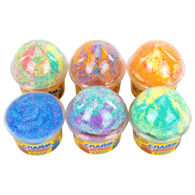 Слайм (лизун) + шариковый пластилин, 115 г, ассорти 6 видов, JOLLY JOT (ДЖОЛИ ДЖОТ), 665949