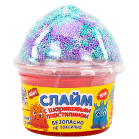 Слайм (лизун) + шариковый пластилин, 115 г, ассорти 6 видов, JOLLY JOT (ДЖОЛИ ДЖОТ), 665949