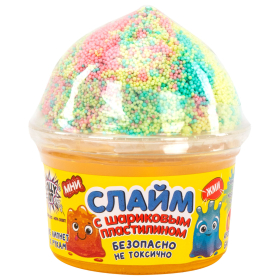 Слайм (лизун) + шариковый пластилин, 115 г, ассорти 6 видов, JOLLY JOT (ДЖОЛИ ДЖОТ), 665949