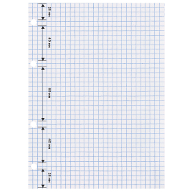 Сменный блок для тетради на кольцах, А5, 120 л., BRAUBERG, "Белый", 403260