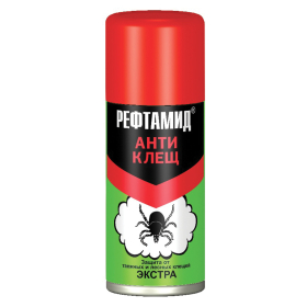 Средство аэрозольное инсектоакарицидное от клещей 100 мл, РЕФТАМИД 