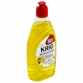 Средство для мытья посуды 450 г, BLITZ "Лимон", флип-топ, 1000022