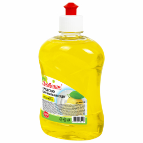 Средство для мытья посуды 500 мл, ЛЮБАША "Лимон", пуш-пул, 604778