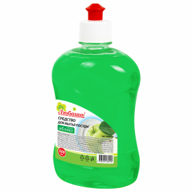 Средство для мытья посуды 500 мл, ЛЮБАША "Яблоко", пуш-пул, 604779