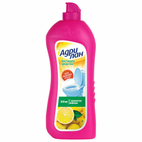 Средство для уборки сантехники и туалета 850 мл АДРИЛАН, "Лимон", 4607005520098