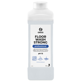 Средство концентрат для машинной и ручной мойки полов 1 л, GRASS FLOOR WASH STRONG, щелочное, 250100