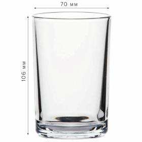 Стакан высокий, объем 250 мл, 1 штука, стекло, F&D "БЭЙЗИК", 520102СЛ1