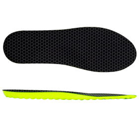 Стельки для обуви АНАТОМИЧЕСКИЕ С МАССАЖНЫМ ЭФФЕКТОМ, материал PU PRO, размер RU 39-44 / EU 40-45, с линиями выреза, SHEGRA (ШЕГРА), 700741