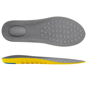 Стельки для обуви с ПЯТОЧНЫМ АМОРТИЗАТОРОМ, материал PU PRO, размер RU 41-44 / EU 42-45, с линиями выреза, SHEGRA (ШЕГРА), 700770