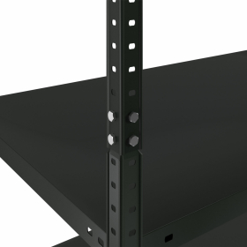 Стеллаж металлический BRABIX "ГРАФИТ MS KD-180/50-5", лофт, 1800х1000х500 мм, 5 полок, 291270, S240BR145593