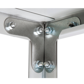 Стеллаж металлический ПРАКТИК "MS KD", сборная стойка, 1950х1000х600 мм, 4 полки, MS 200/100х60/4