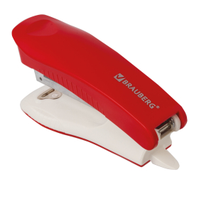 Степлер №10 BRAUBERG "METROPOLIS", до 20 листов, с антистеплером, ассорти, 228751